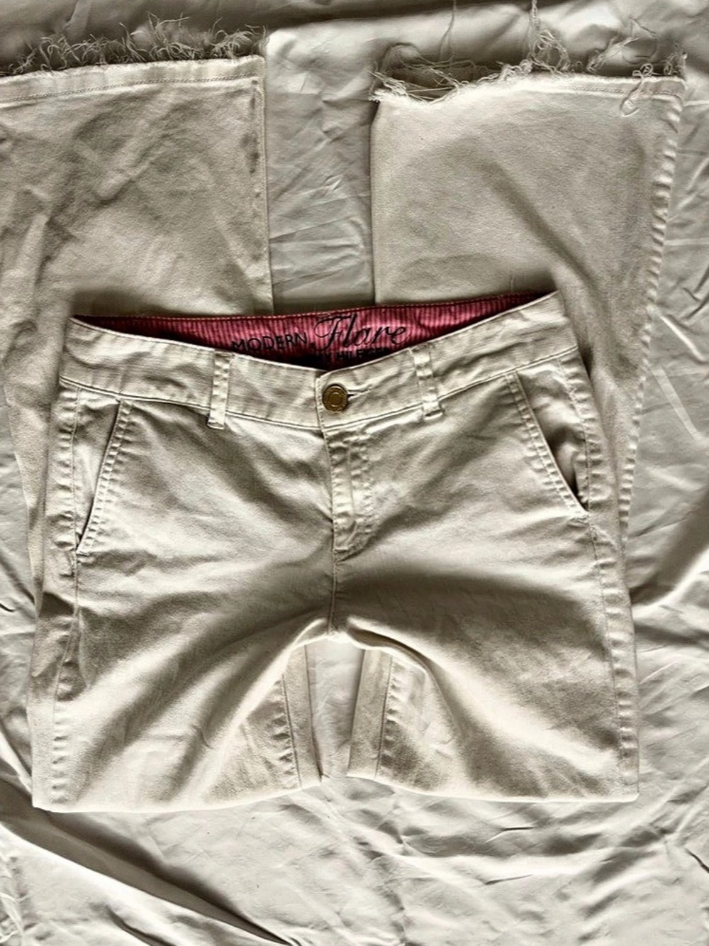 Tommy Hilfiger Modern Flare Pants cream Size 6